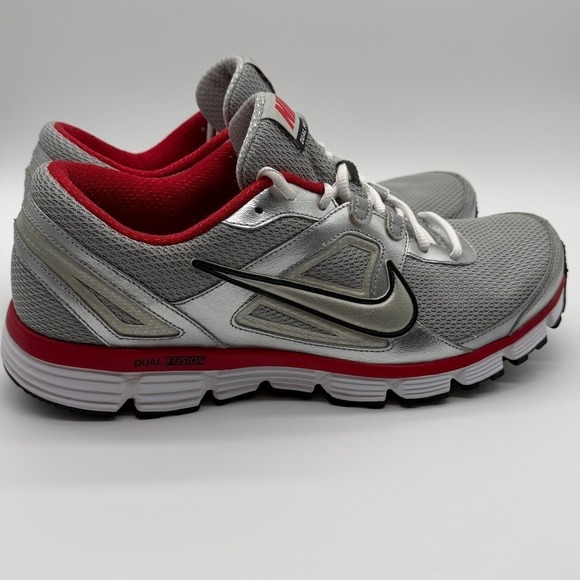 NIKE Dual Fusion ST Men's Size 11 1/2 Stability Red Gray 0058 Gently Used 0058 - Picture 6 of 11